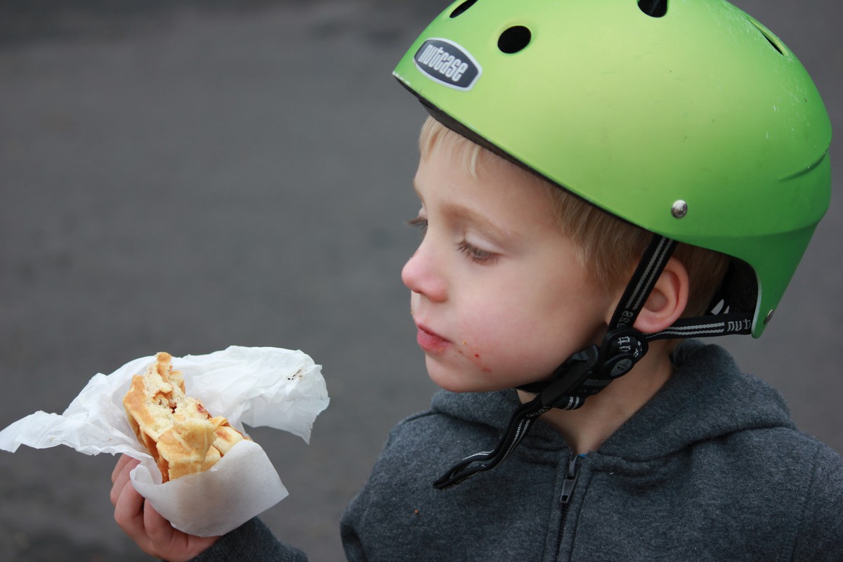 Orion eating a waffle, 2012 Orion eating a waffle, 2012