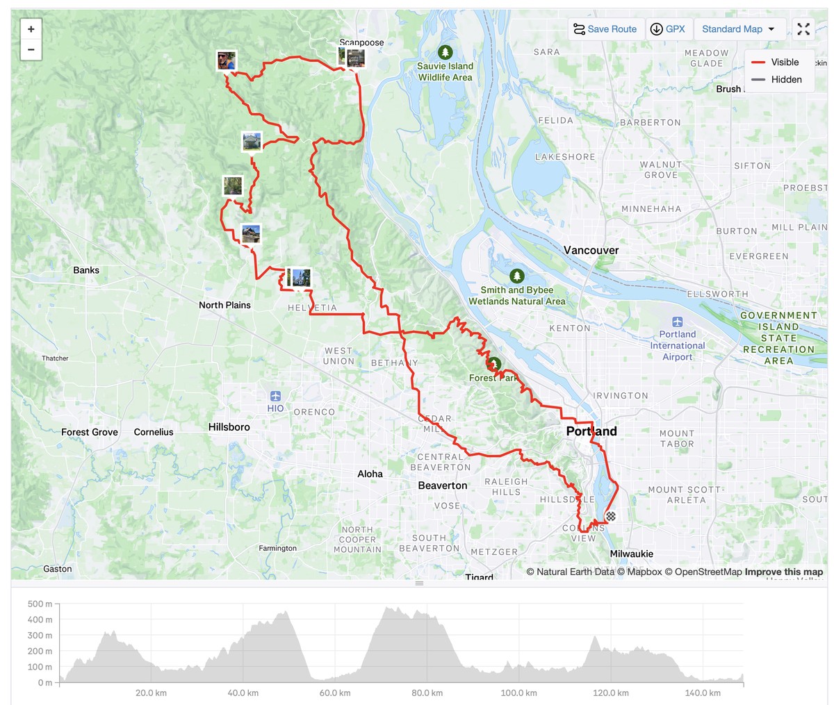 Strava map of the Teutonic Loop Strava map of the Teutonic Loop